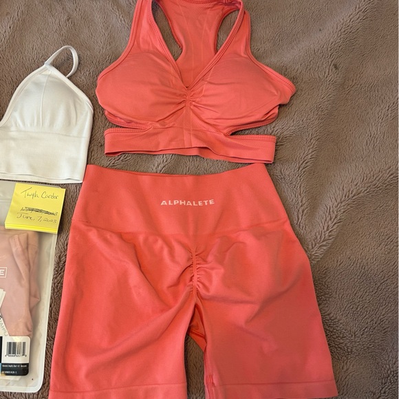 COPY - Alphalete Pixel Pink Stratus Bra - Picture 3 of 3